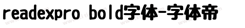 readexpro bold字体字体转换